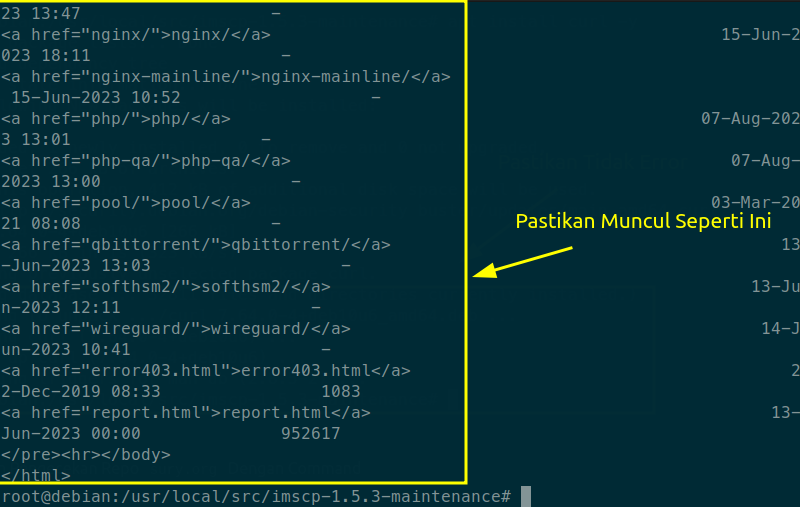 Pengecekan Repo