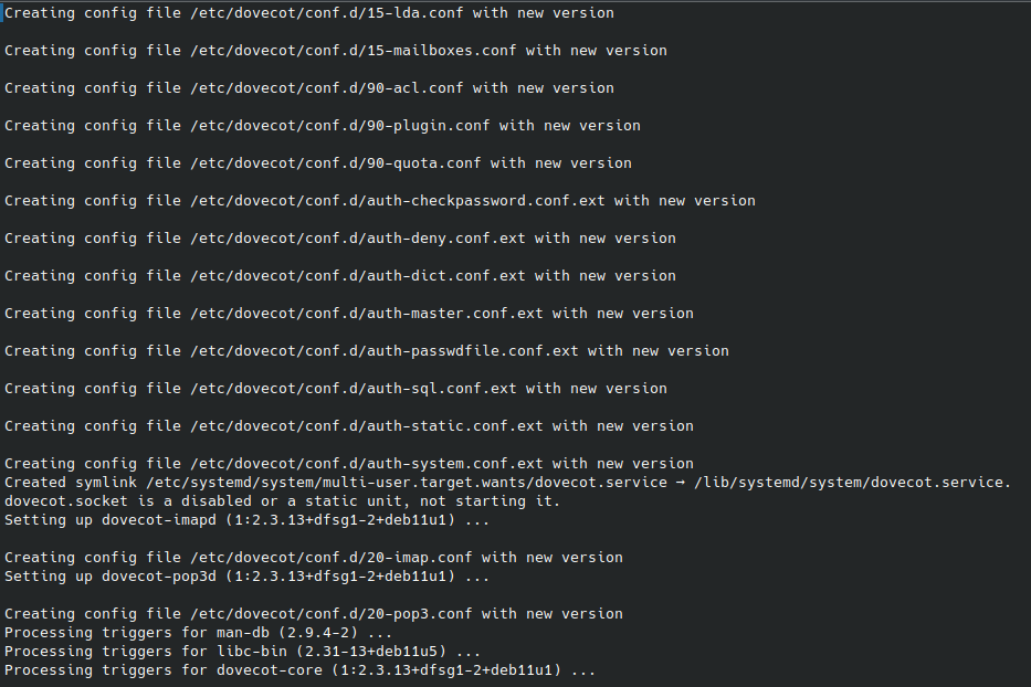 Install Dovecot