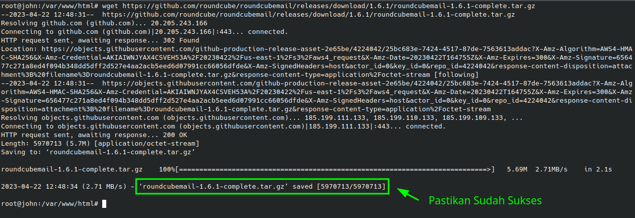 Install RoundcubeMail