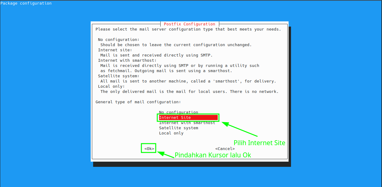 Install Postfix 2.1