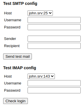 Roundcube Test Form