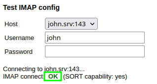 Roundcube Test John Imap