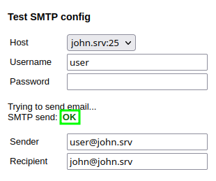 Roundcube Test User Imap
