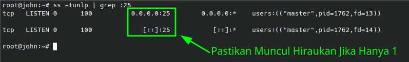 Check Postfix Ports