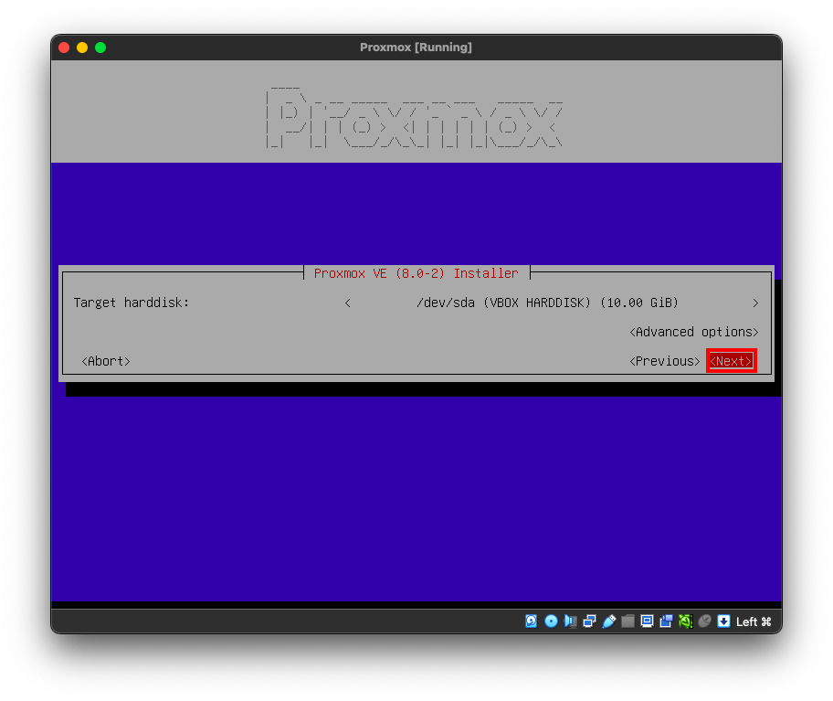 Proxmox Disk