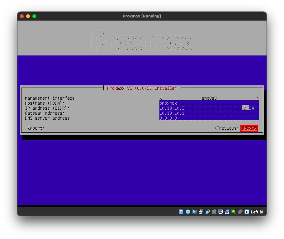Proxmox Network
