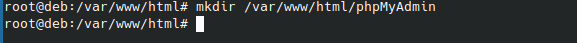 Create Directory PhpMyAdmin