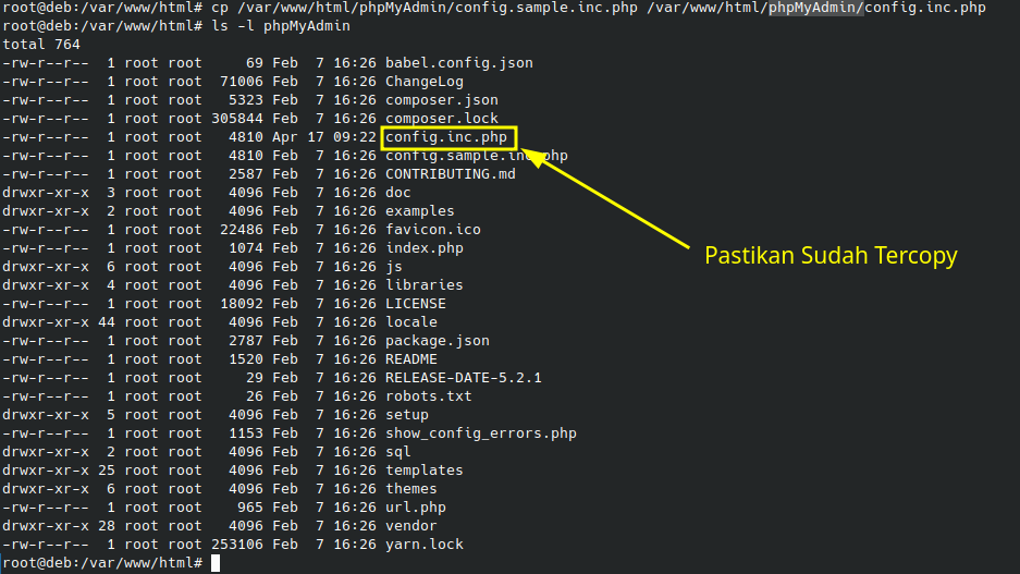 Copy Default Configuration