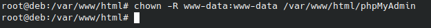 Change phpMyAdmin Config Permission