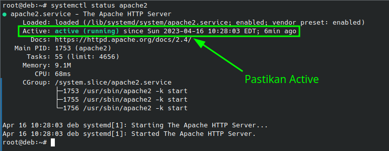 Systemctl Apache