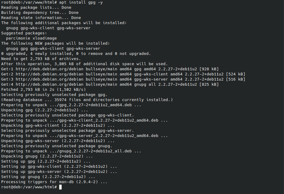 Install GPG